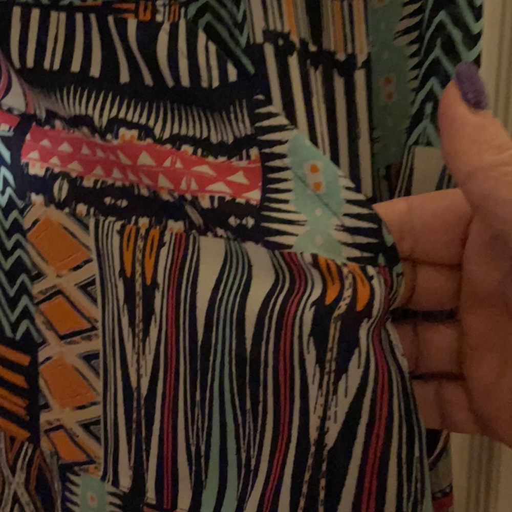 Ruby Rd. Semi Sheer Hoodie Top - Picture 7 of 7